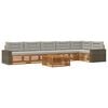 vidaXL Buiten bankenset 7 st Naturel en lichtgrijs Polyester