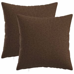 vidaXL Kussensloop 2 st HEERLEN Bruin 30 x 30 cm Stof
