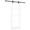 vidaXL Schuifdeur ORKDAL 83 x 211 cm Massief grenenhout en glas
