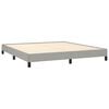 vidaXL Bedframe zonder matras stof lichtgrijs 160x200 cm