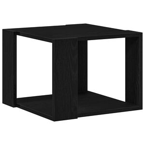 vidaXL Salontafel Zwart Eiken 40 x 40 x 30 cm Bewerkt hout