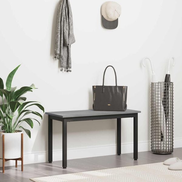 vidaXL Bank Grijs Sonoma 80 x 35 x 45 cm Bewerkt hout