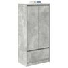 vidaXL Kast met lade 55,5x34x119,5 cm spaanplaat betongrijs