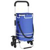 vidaXL Winkel trolley Blauw 47 x 39 x 100,5 cm Oxford stof
