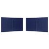 vidaXL Party Tent Zijwand 2 st 400 x 195 cm Blauw PE en staal