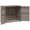 vidaXL Tuinkast 83x45x76 cm poly rattan grijs