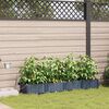 vidaXL Tuin Bloempot 4 pcs Grijs 160 x 40 x 22 cm Kunststof