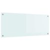 vidaXL Keukenachterwand Melk 100 x 40 cm gehard glas