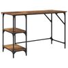 vidaXL Bureau Oud Hout 120 x 50 x 75 cm Bewerkt hout