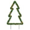 vidaXL Kerstverlichting kerstboom met grondpinnen 80 LED's 60 cm