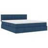 vidaXL Opbergbed met matras met matras Blauw 160 x 200 cm Bewerkt hout