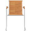 vidaXL Tuinstoelen 2 st met kussens massief acaciahout en staal