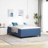 vidaXL Platform bedframe Blauw 140 x 190 cm Katoen Stof