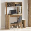 vidaXL Bureau met schappen 100x45x140 cm bewerkt hout artisanaal eiken