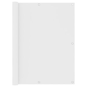 vidaXL Balkonscherm 120x500 cm oxford stof wit