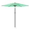 vidaXL Parasol met stalen paal 268x268x226 cm groen
