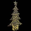 vidaXL Kerstboom met 160 LED Warmwit 151 cm PET