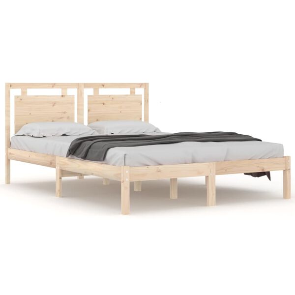 vidaXL Bedframe massief hout 140x200 cm