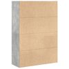 vidaXL Boekenkast 80x30x114 cm bewerkt hout betongrijs