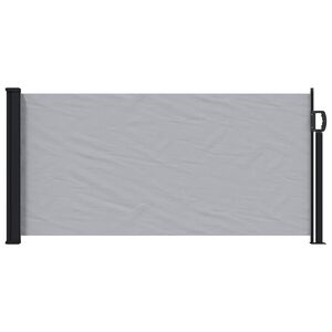 vidaXL Uittrekbaar Zijscherm Grijs 300 x 100 cm Polyester