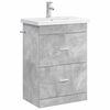 vidaXL Badkamermeubelset Betongrijs 61 x 40 x 84,5 cm Bewerkt hout
