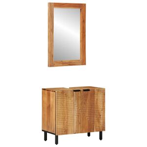 vidaXL Badkamerkastenset 2 st Naturel 62 x 33 x 58 cm