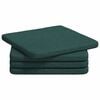 vidaXL Zitkussens 4 pcs Stof Donkergroen 40 x 40 x 3 cm