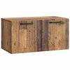 vidaXL Wandbeugel TV-kast Oud hout 59,5 x 31 x 30 cm Bewerkt hout