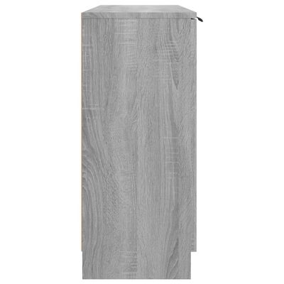 vidaXL Dressoir 90,5x30x70 cm bewerkt hout grijs sonoma eikenkleurig