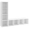 vidaXL Tv-meubelen 2 st 142,5x35x36,5 cm bewerkt hout wit