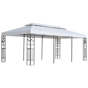 vidaXL Partytentdoek Wit 300 x 600 cm Polyester
