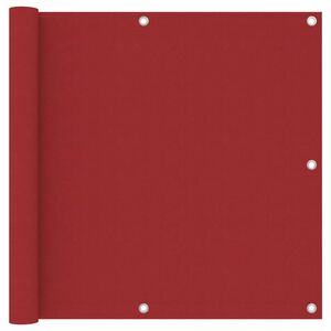 vidaXL Balkonscherm 90x300 cm oxford stof rood
