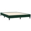vidaXL Bedframe zonder matras 160x210 cm fluweel donkergroen