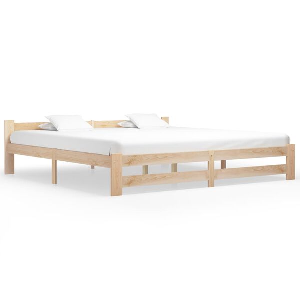 vidaXL Bedframe massief grenenhout 200x200 cm