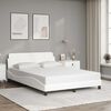 vidaXL Bedframe "Dover" kunstleer wit 140x200 cm