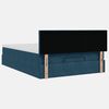 vidaXL Ottoman bed met matras 140x200cm fluweel donkerblauw