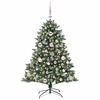 vidaXL Kunstkerstboom met 150 LED Groen 120 cm PVC en Plastic en Staal
