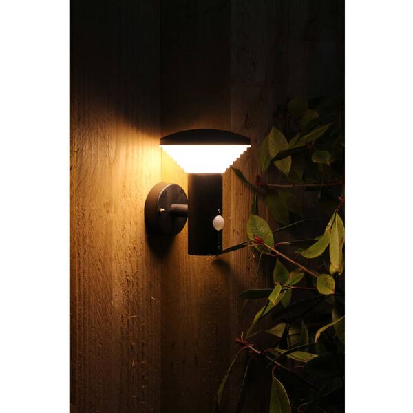 Luxform LED-wandlamp met PIR-sensor Bitburg 230 V antraciet LUX1704Z