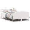 vidaXL Bedframe zonder matras massief grenenhout wit 135x190 cm