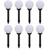 vidaXL Tuinpadlampen 8 st met grondpin LED 15 cm