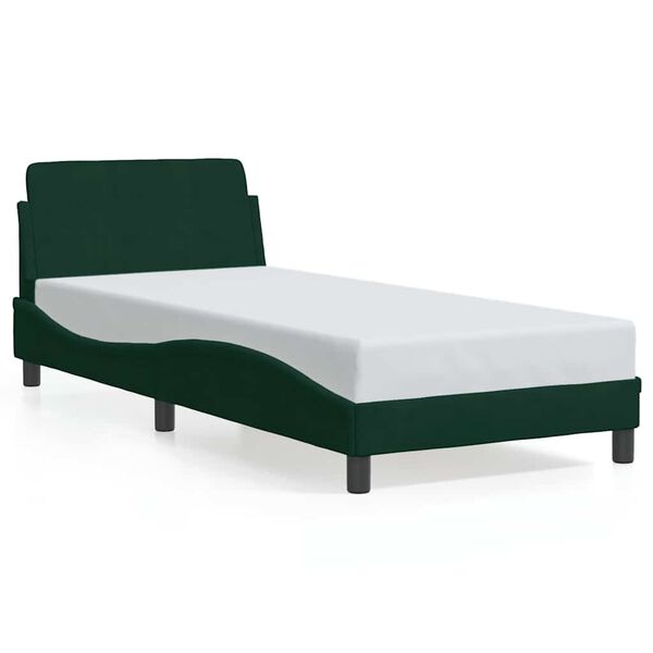 vidaXL Bedframe "Dover" 80x200 cm fluweel donkergroen
