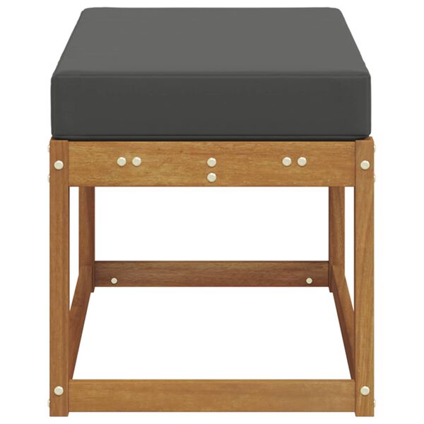 vidaXL Buitenstoolbank Massief Acaciahout Naturel