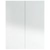 vidaXL Badkamerkast met spiegel 60x15x75 cm MDF glanzend wit