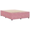 vidaXL Bedframe fluweel roze 140x200 cm