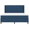 vidaXL LED Box Spring Bed met matras Blauw 180 x 200 cm Stof