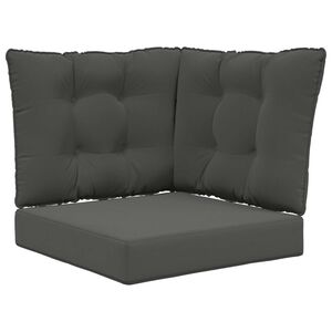 vidaXL Buiten bankkussen Polyester Antraciet 50,5 x 50,5 cm