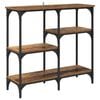 vidaXL Wandtafel Oud Hout 80 x 29 x 75 cm Bewerkt hout