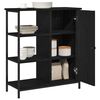 vidaXL Dressoir Zwart Eiken 70 x 30 x 80 cm