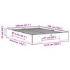 vidaXL Bedframe met opslag Bruin 140 x 190 cm Massief grenenhout
