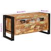 vidaXL Schoenenkast Bruin 90 x 38 x 45 cm massief gerecycled hout